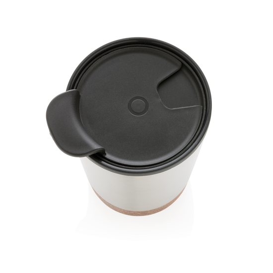 GRS rPP Edelstahl-Kaffeebecher mit Kork