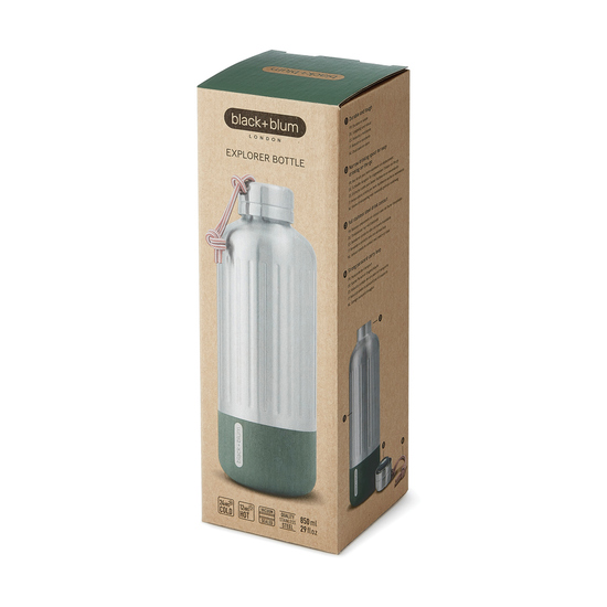 Black+Blum Explorer isolierte Wasserflasche groß, 850ml