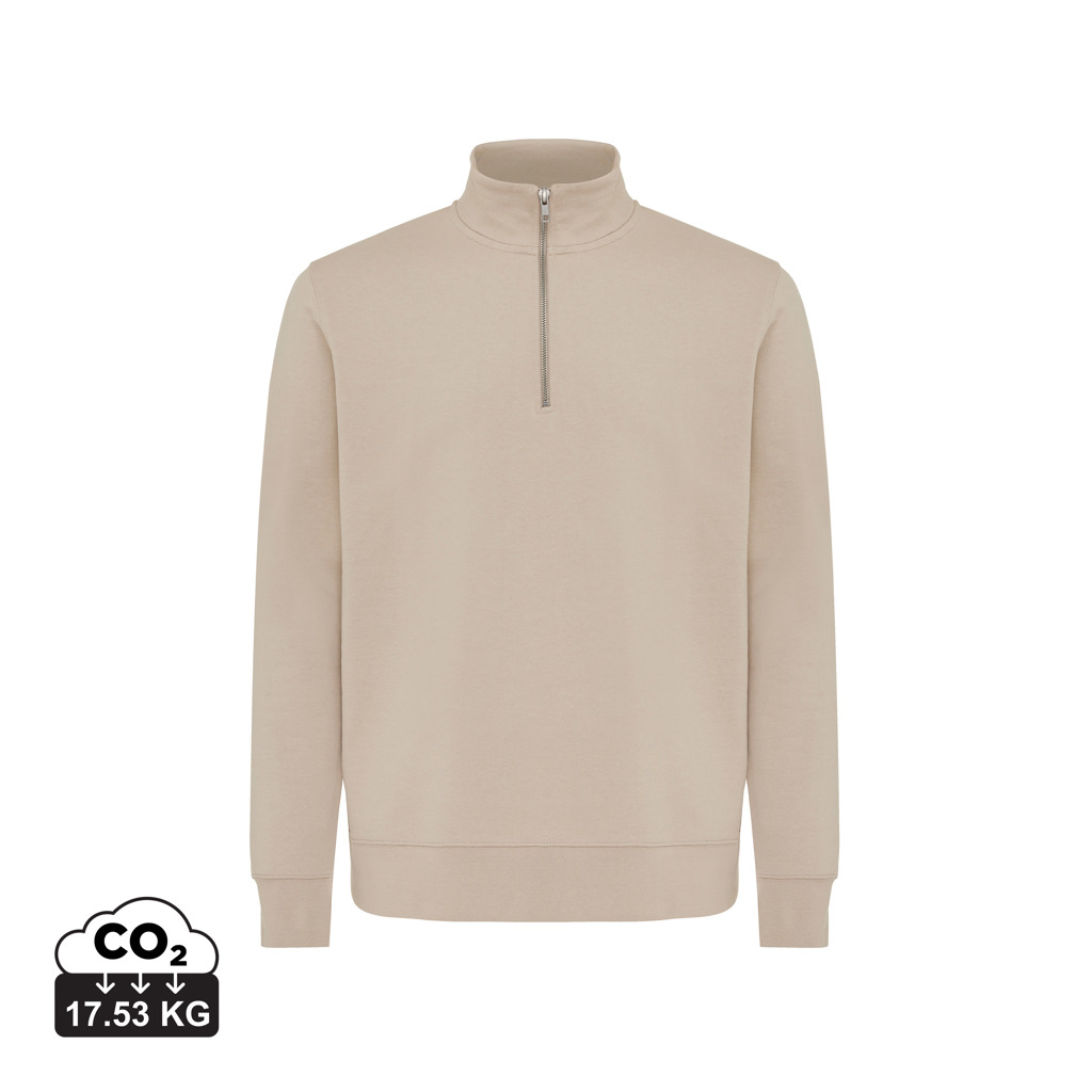 IQONIQ Elgon Quarter-Zip-Sweater aus rec. Baumwolle