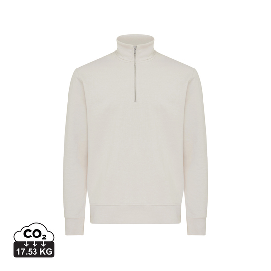 IQONIQ Elgon Quarter-Zip-Sweater aus rec. Baumwolle