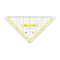 TZ-Dreieck 25 cm, mit Tuschenoppen, Griff, 3 Facetten