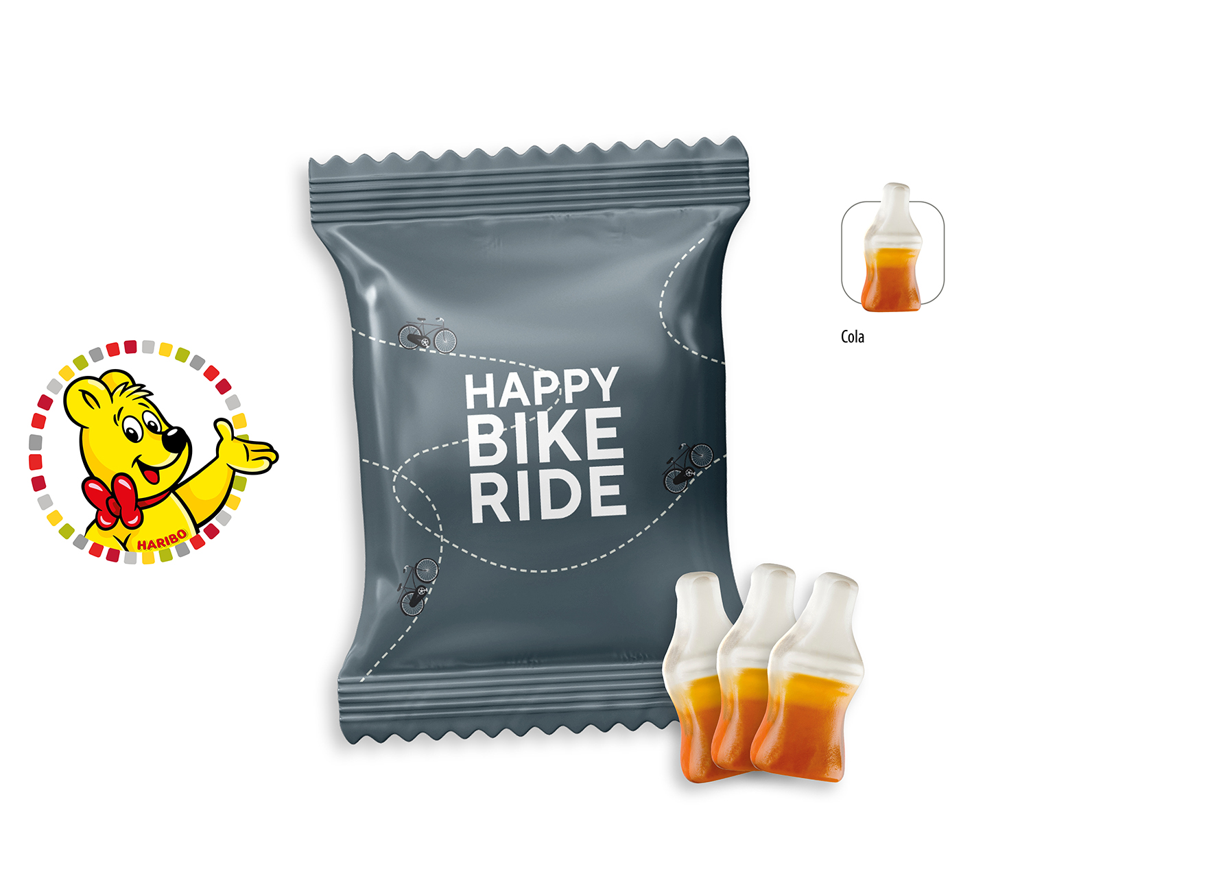 HARIBO Happy Cola Werbetüte, Inhalt: HARIBO Happy Cola