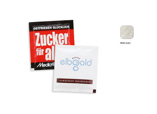 Zuckertütchen, Inhalt: Zucker weiß