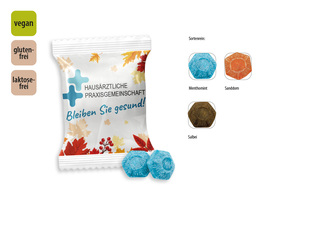 Hustenbonbon Duopack Werbetüte, Inhalt: Hustenbonbon Salbei