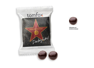 Schoko Kaffeebohnen Werbetüte, Inhalt: Schoko-Kaffeebohne