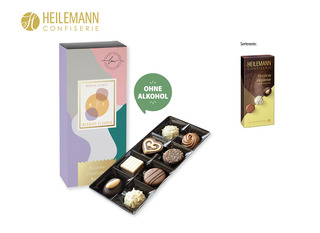 Heilemann Pralinés Auslese im Schuber, Inhalt: Heilmann Pralinés Auslese ohne Alkohol