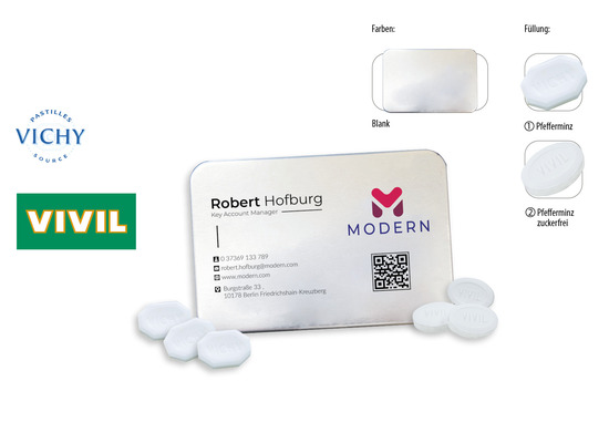 Visitbox, Inhalt: Pastille de Vichy (Dose)