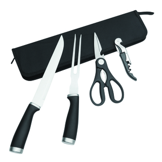 Edelstahl-Tranchierbesteck ROASTY, 4-teilig 56-0301154