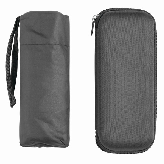 Aluminium-Mini-Taschenschirm POCKET, grau