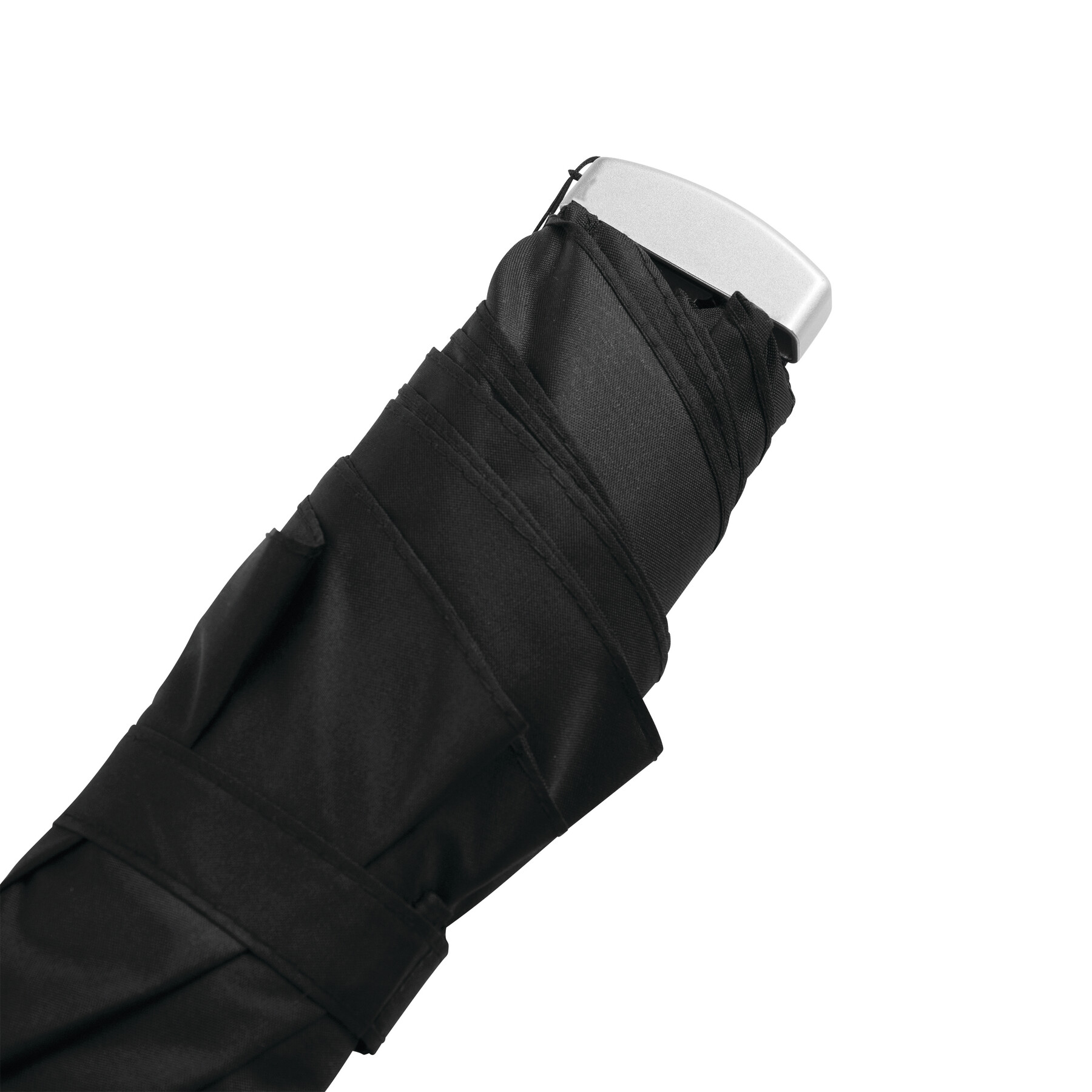 Flacher Mini-Taschenschirm FLAT, schwarz