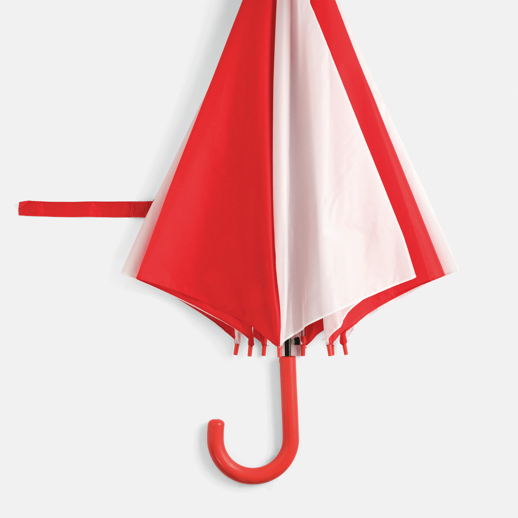 Automatischer Stockschirm DISCO, rot, weiß