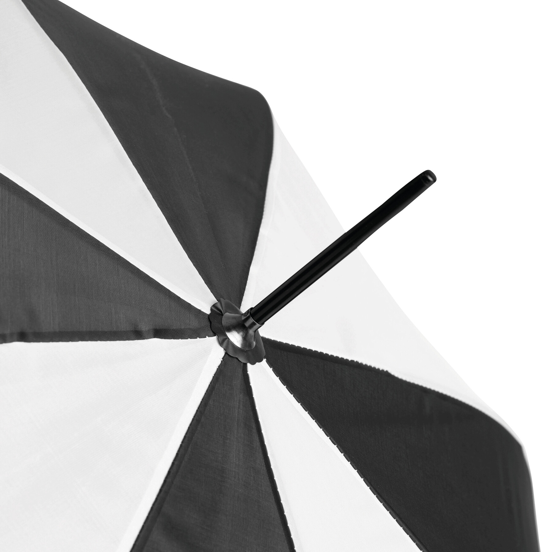 Automatischer Stockschirm DISCO, schwarz, weiß