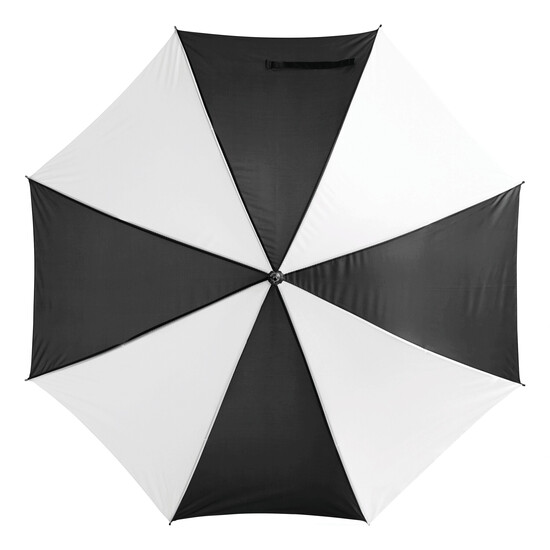 Automatischer Stockschirm DISCO, schwarz, weiß
