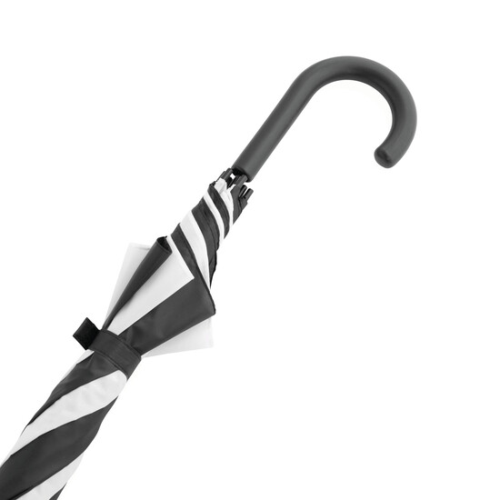 Automatischer Stockschirm DISCO, schwarz, weiß
