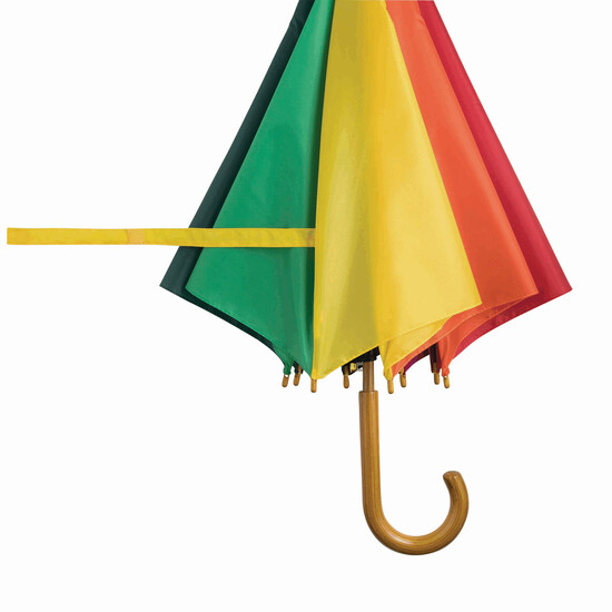 Automatik-Holzstockschirm TANGO, regenbogen