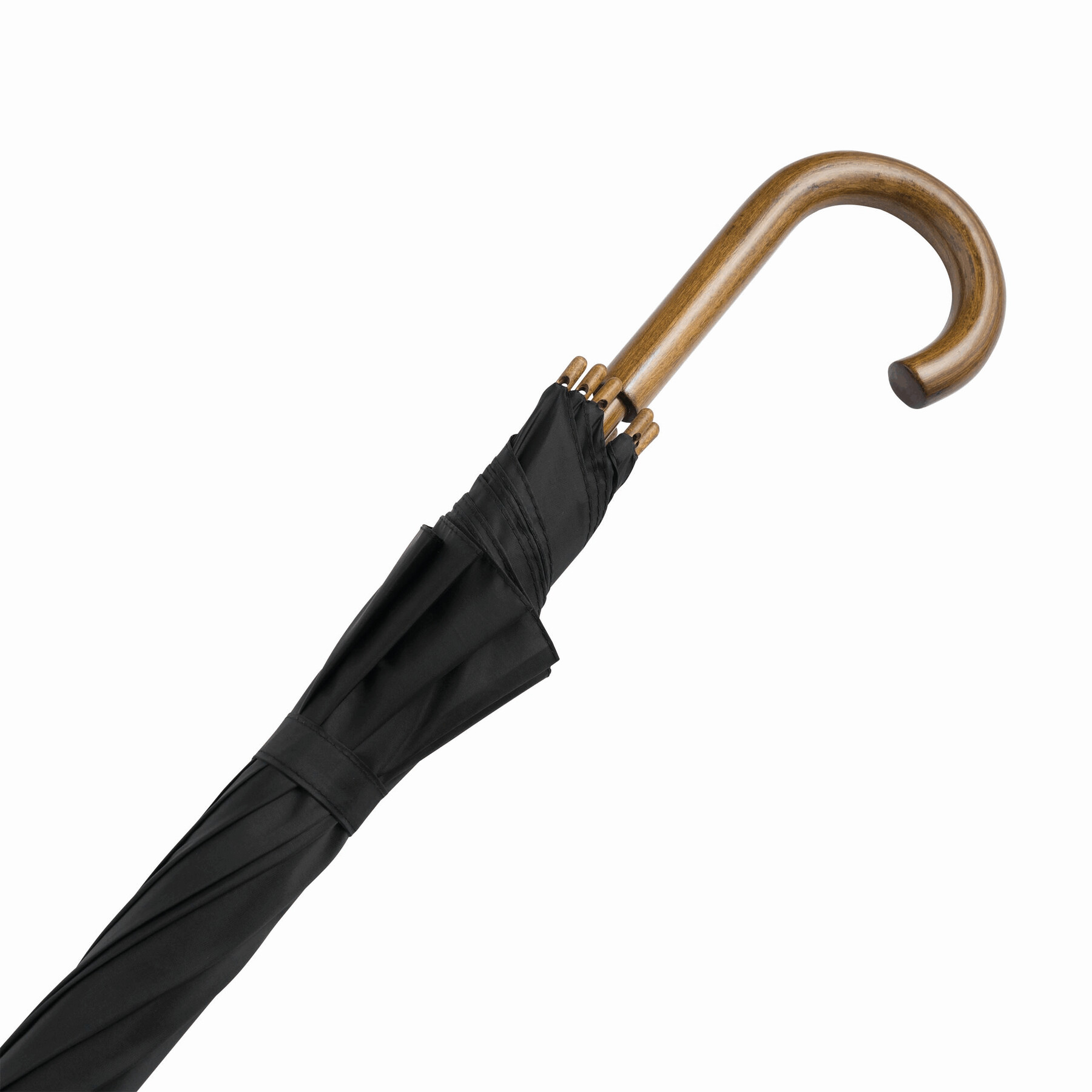 Automatik-Holzstockschirm BOOGIE, schwarz