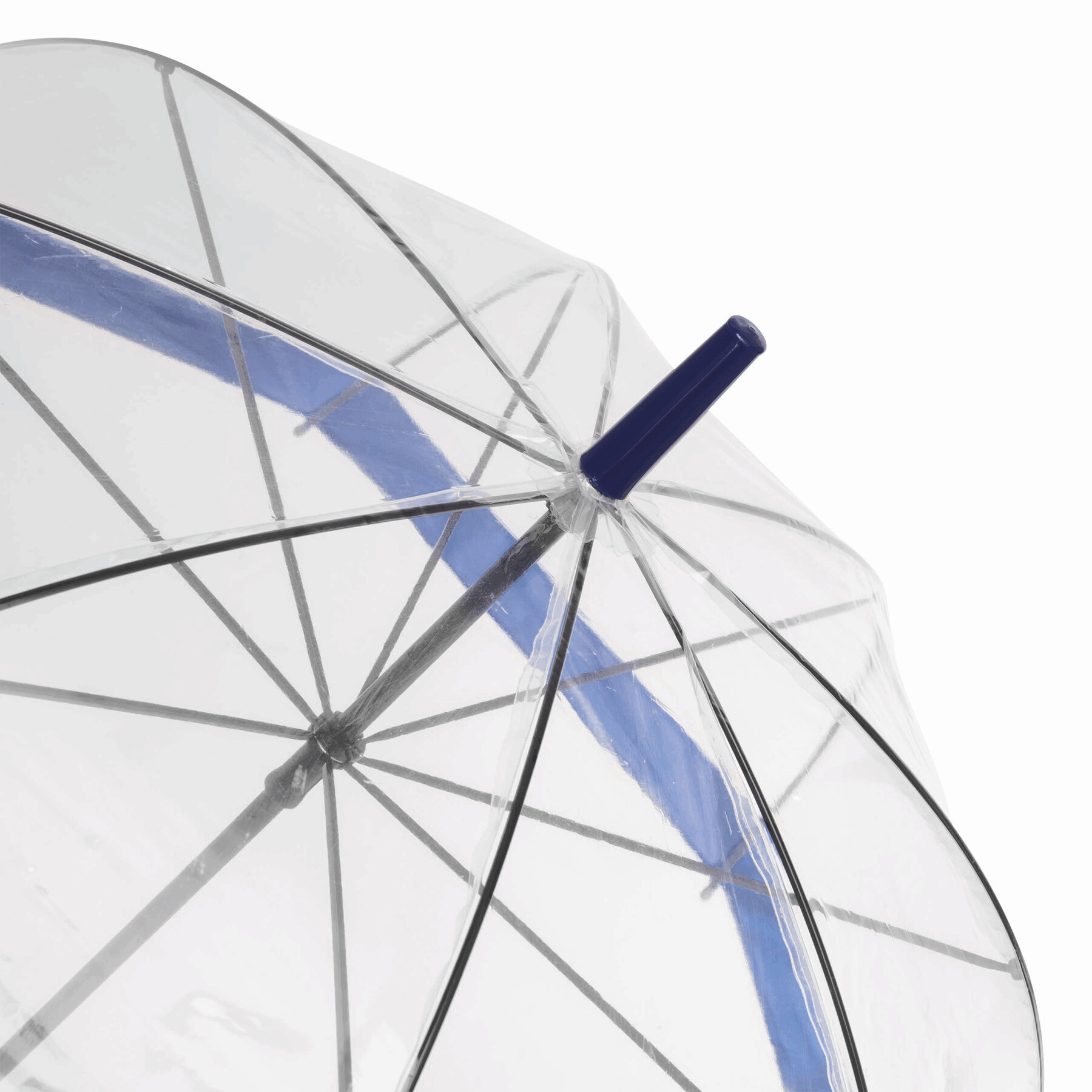 Glockenschirm HONEYMOON, blau, transparent