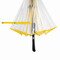 Automatischer Windproof-Stockschirm VIP, gelb, transparent