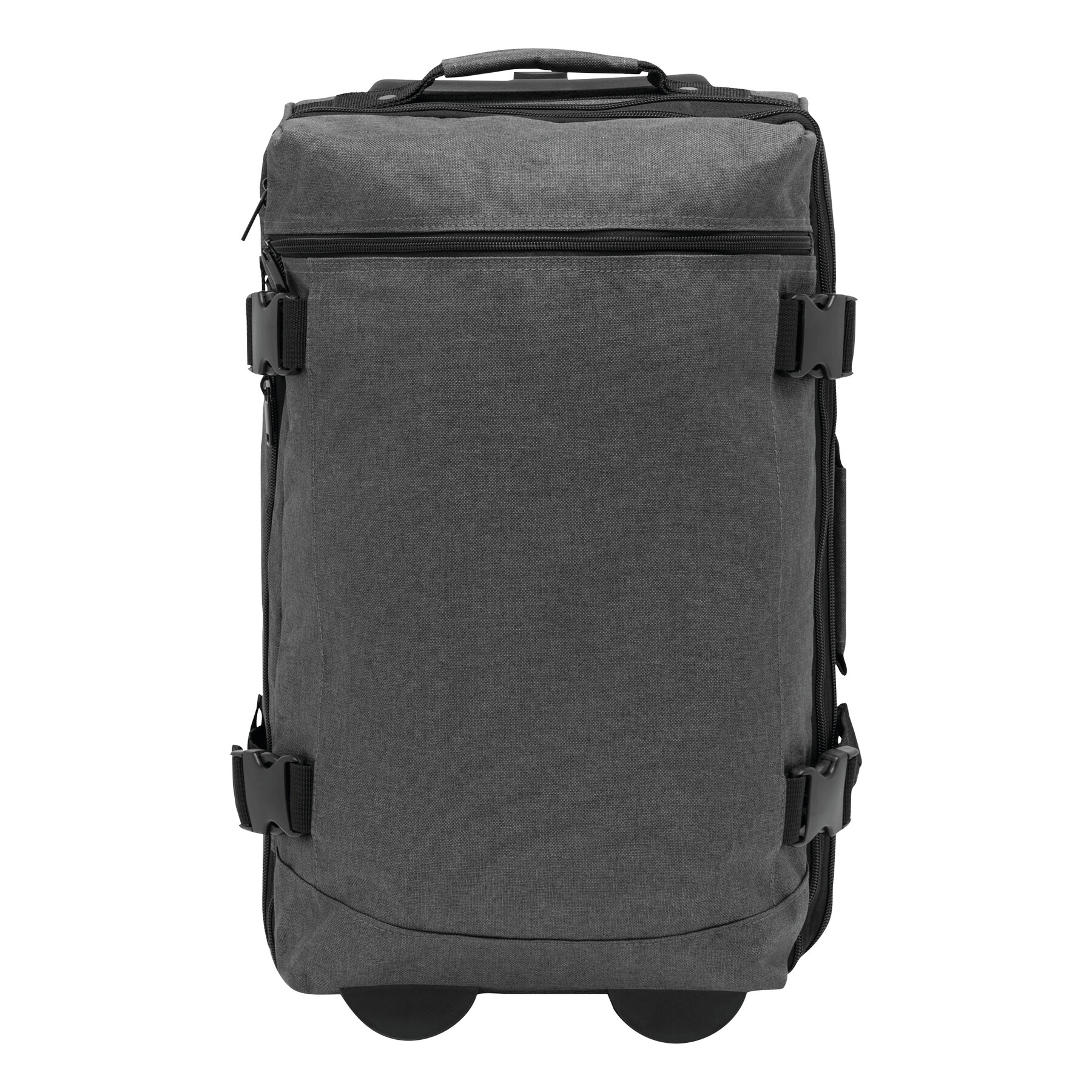 Trolley-Reisetasche VISBY, grau, schwarz