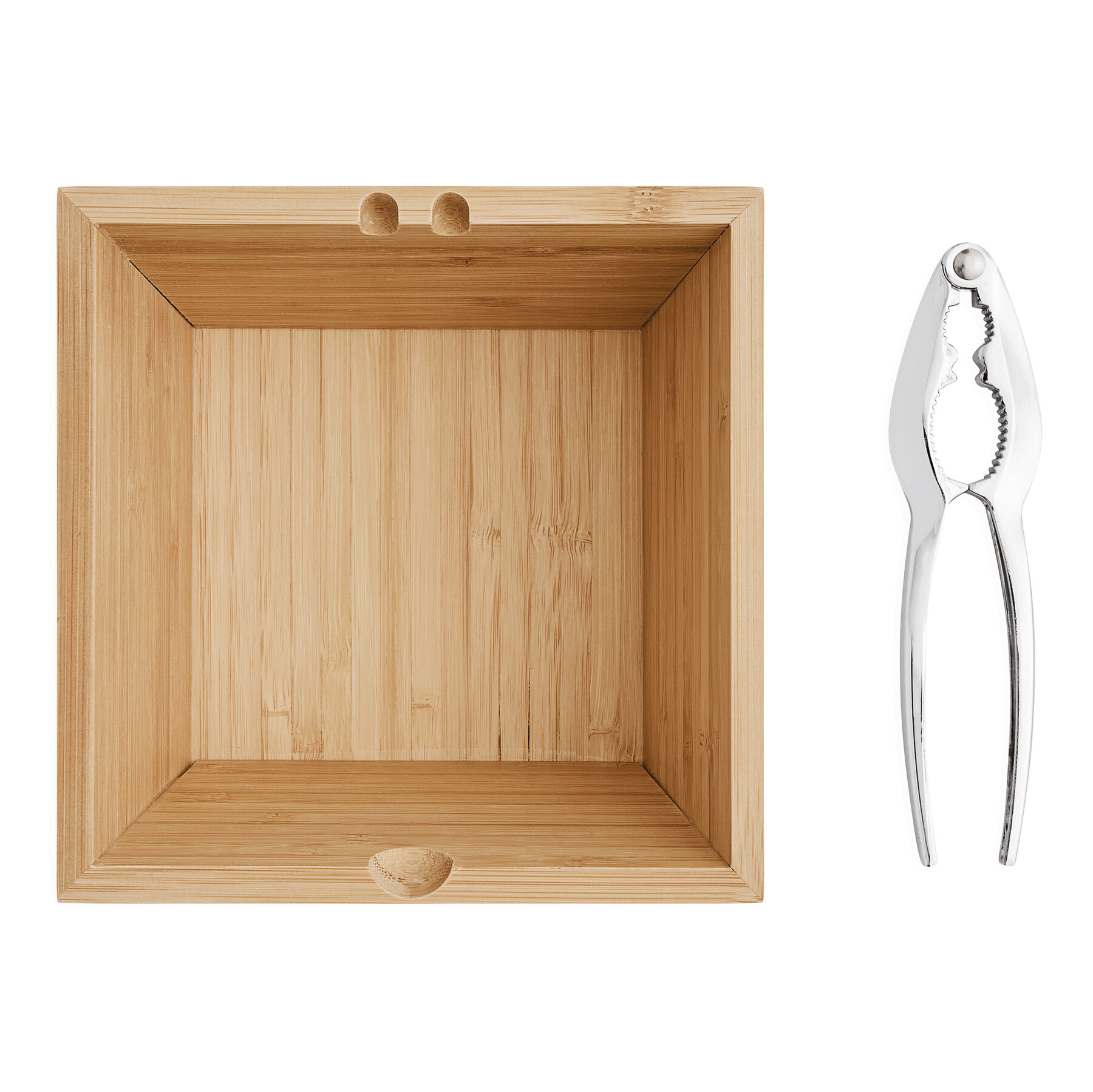 Nussknacker-Set CLICK, braun, silber