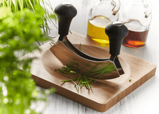 Wiegemesser-Set BUNCH, braun, silber