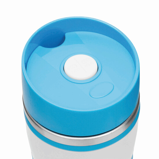 Isolierbecher ARABICA, hellblau, weiß