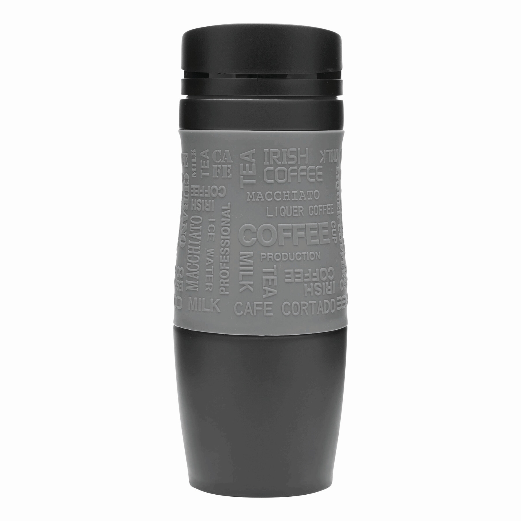 Isolierbecher GOLDEN DREAM, grau, schwarz