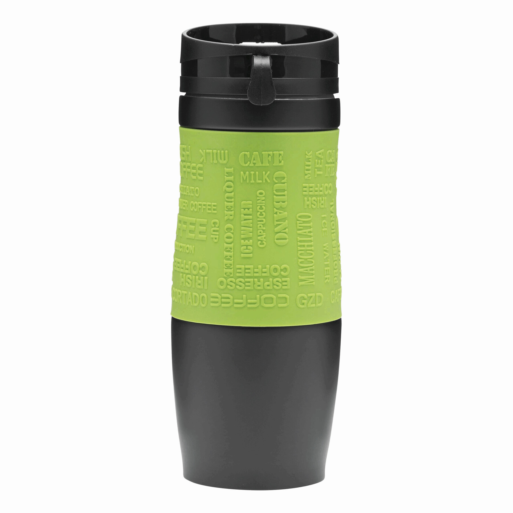 Isolierbecher GOLDEN DREAM, hellgrün, schwarz