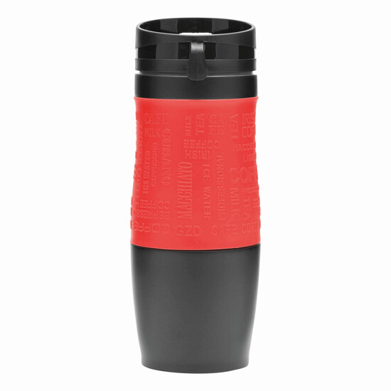 Isolierbecher GOLDEN DREAM, rot, schwarz