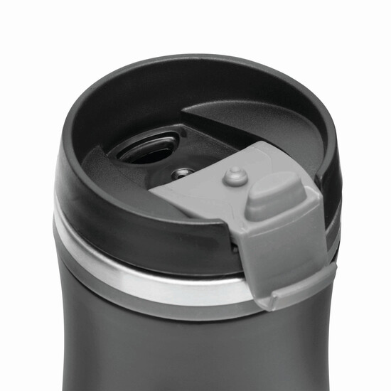 Isolierbecher DARK CREMA, grau, schwarz