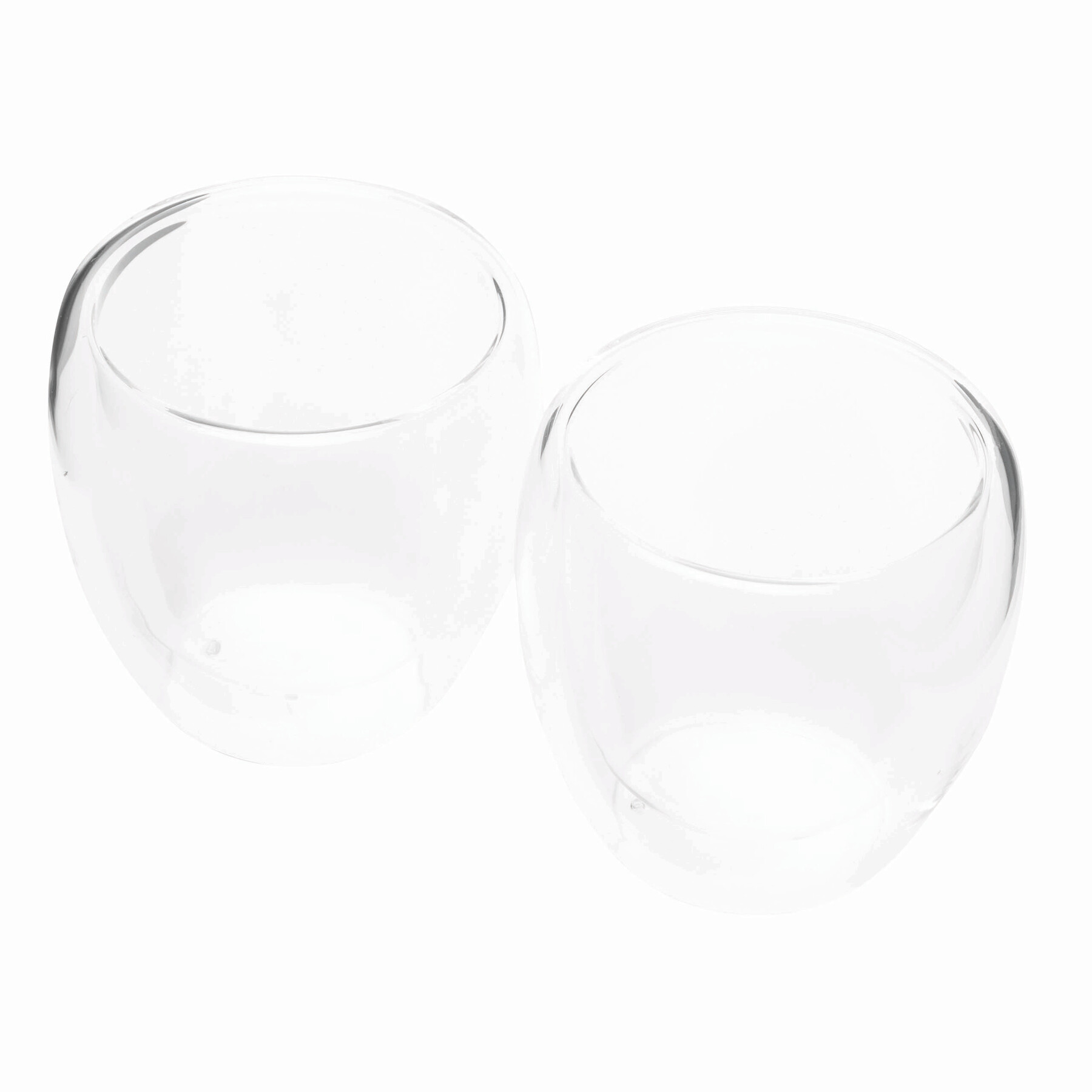 Gläser-Set DRINK LINE M, doppelwandig: 2er Set, transparent