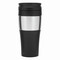 Isolierbecher HOT DRINK, schwarz, silber