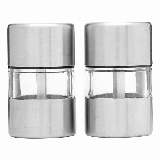 Salz- und Pfefferstreuer-Set SPICE FLAVOUR, silber