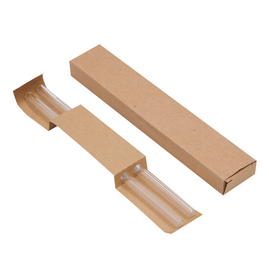 Glas-Strohhalm Set DRINK TOGETHER, transparent