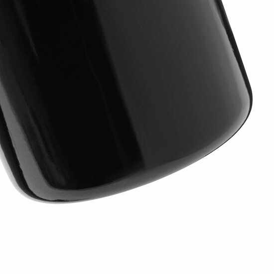 Emaille Becher RETRO CUP, schwarz, weiß