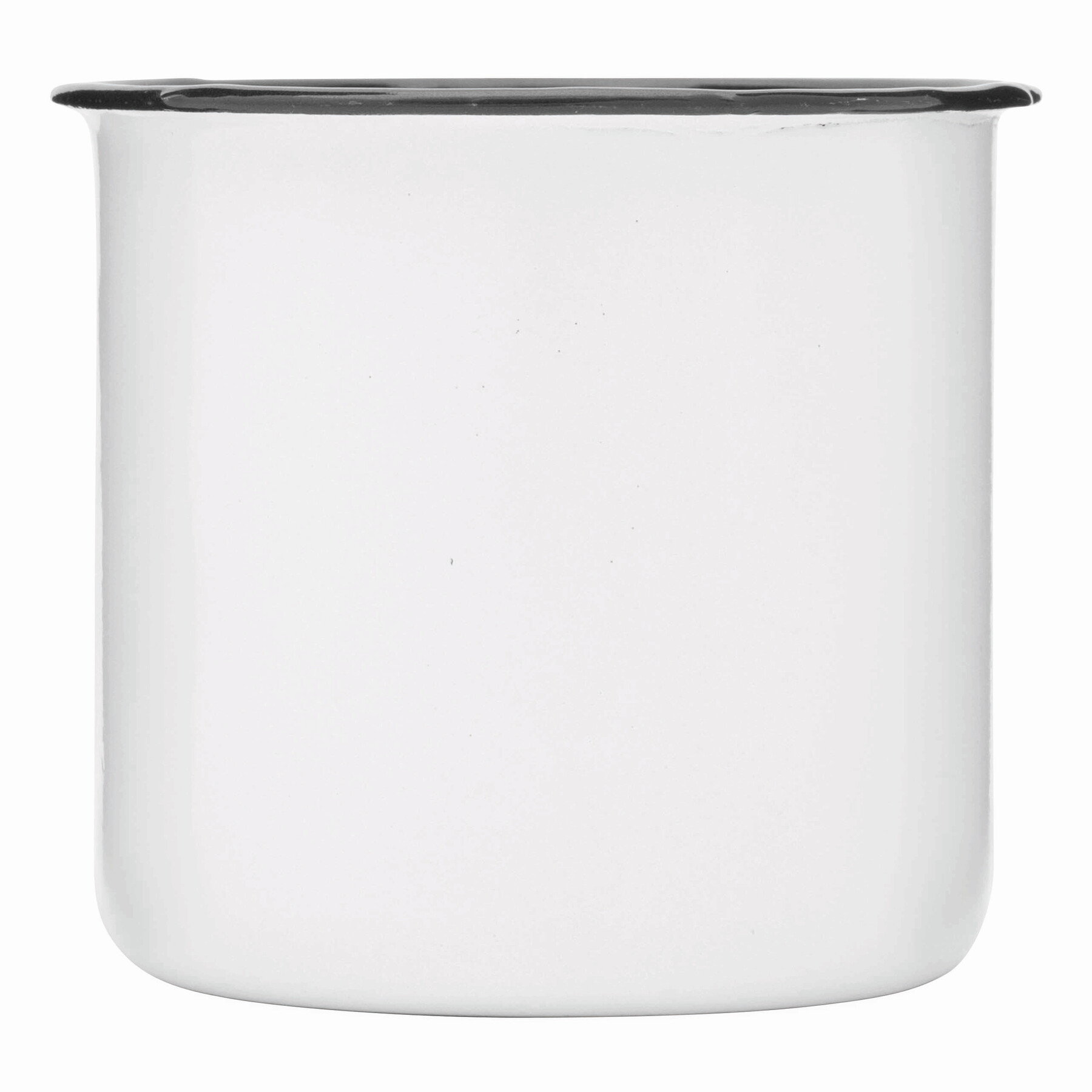 Emaille Becher RETRO CUP, weiß