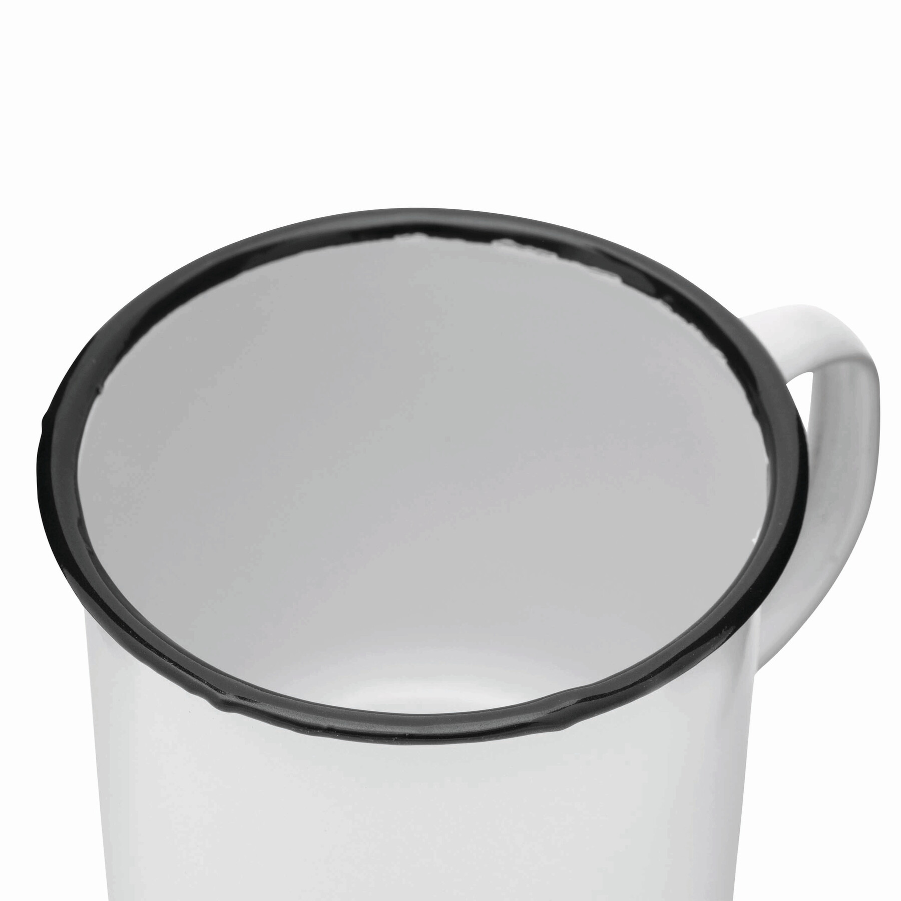 Emaille Becher RETRO CUP, weiß