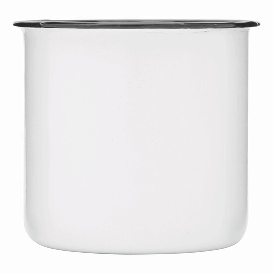 Emaille Becher RETRO CUP, weiß