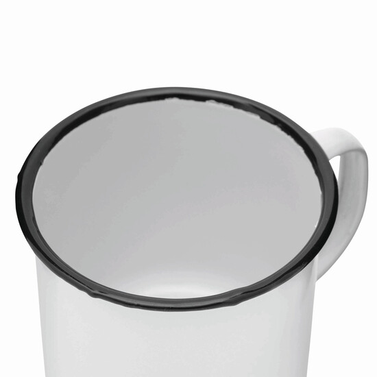 Emaille Becher RETRO CUP, weiß