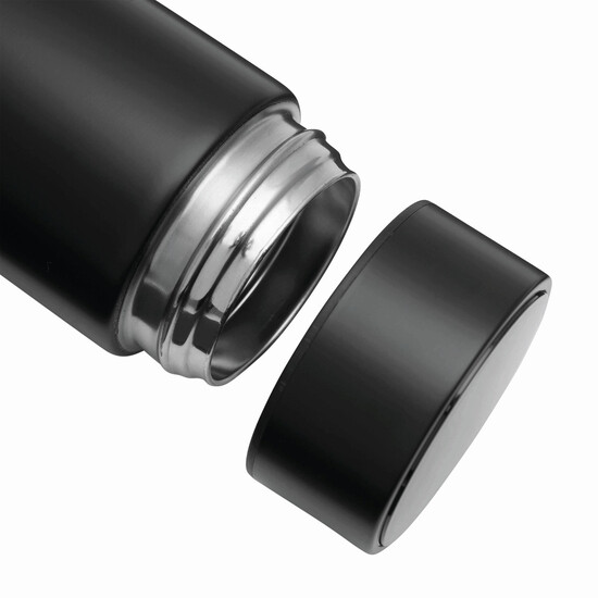 Vakuum-Isolierkanne EXQUISITE, doppelwandig, schwarz