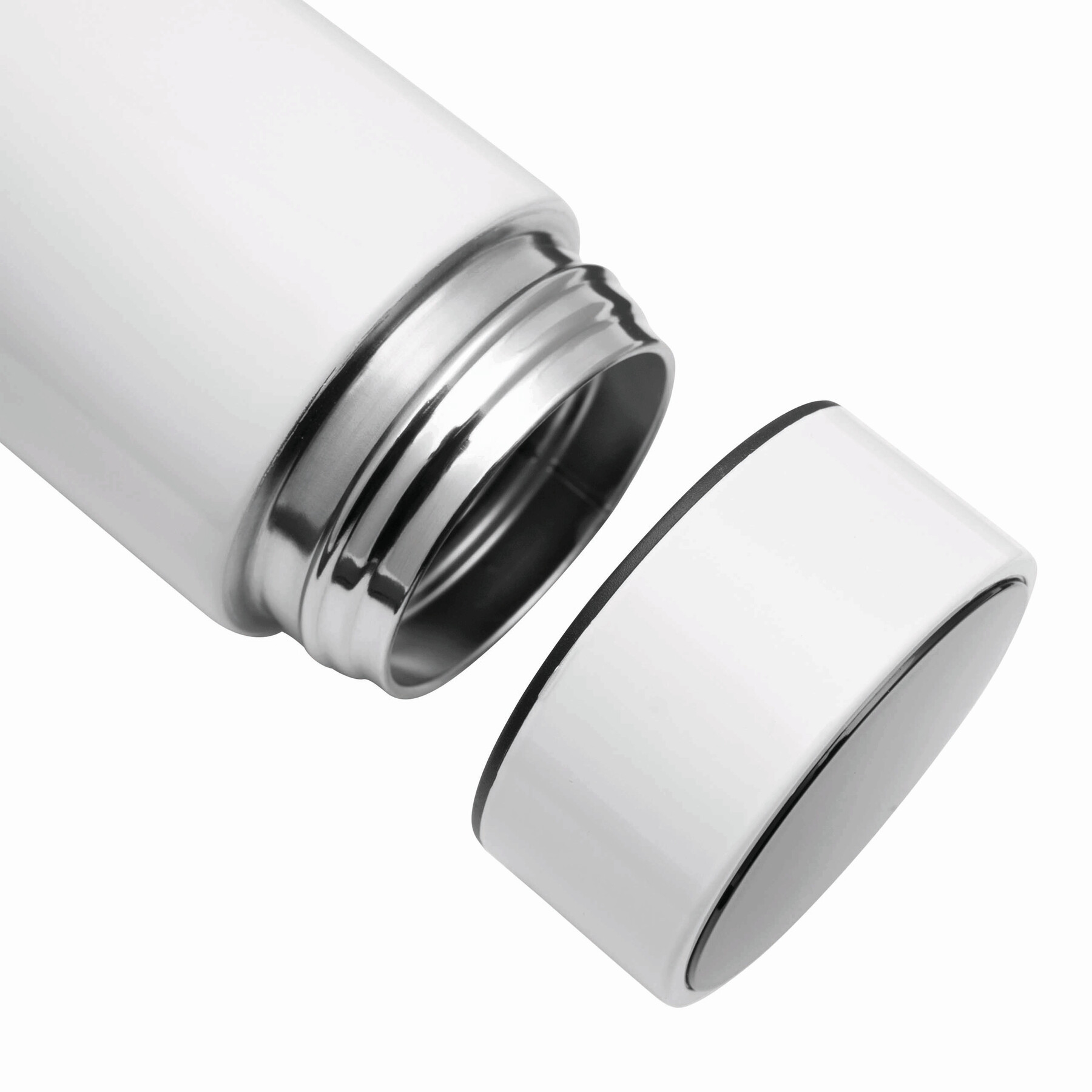 Vakuum-Isolierkanne EXQUISITE, doppelwandig, weiß