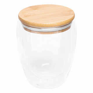 Glas BAMBOO ART M, Füllmenge ca. 350 ml, braun, transparent