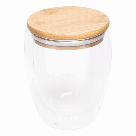 Glas BAMBOO ART M, Füllmenge ca. 350 ml, braun, transparent