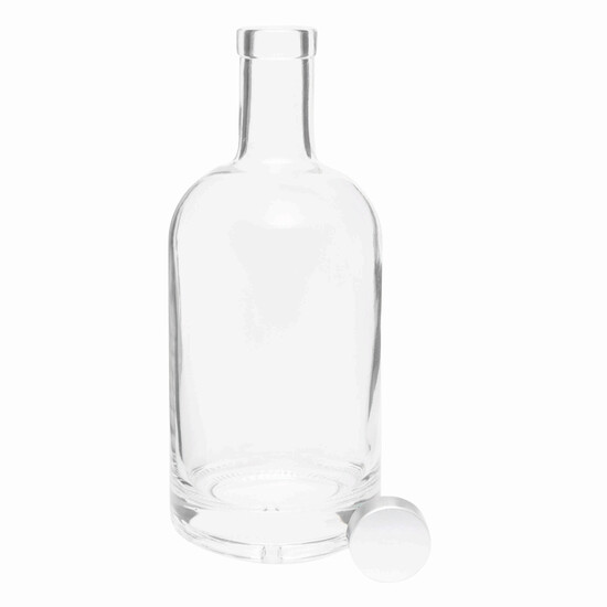 Glas-Trinkflasche PEARLY, transparent