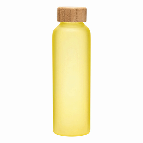 Glas-Flasche TAKE FROSTY, gelb