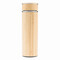 Isolierflasche BAMBOO HOT, braun, silber