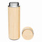 Isolierflasche BAMBOO HOT, braun, silber