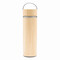 Isolierflasche BAMBOO HOT, braun, silber