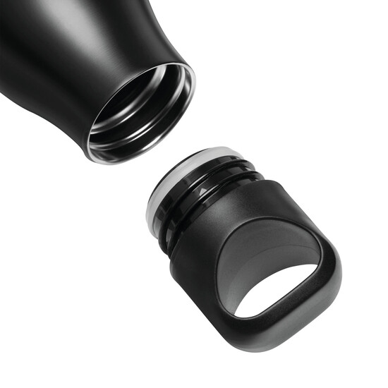 Vakuum-Trinkflasche BAMBOO LEGEND, schwarz