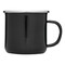 Emaille-Trinkbecher VINTAGE CUP, schwarz